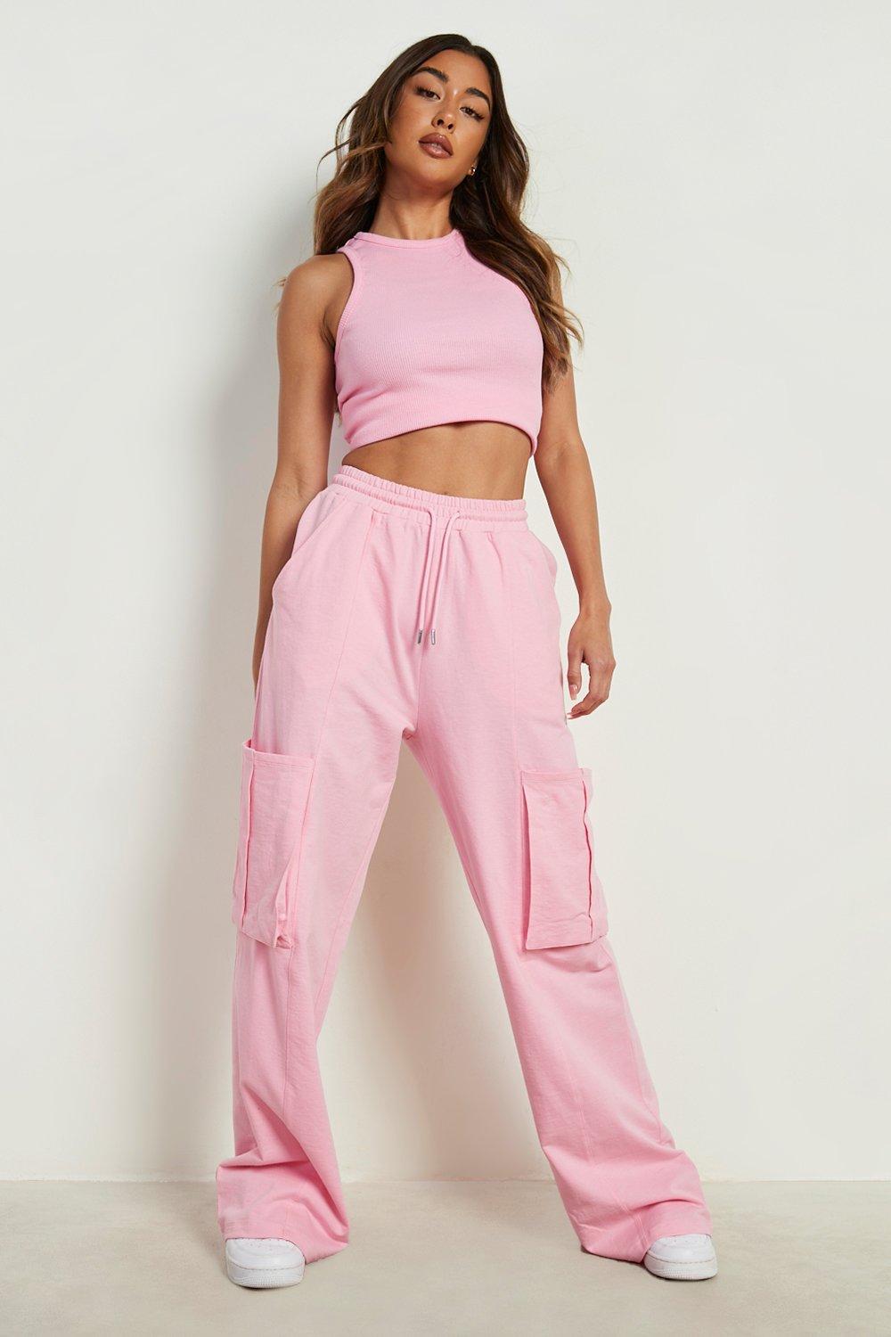 Pink store cargo joggers